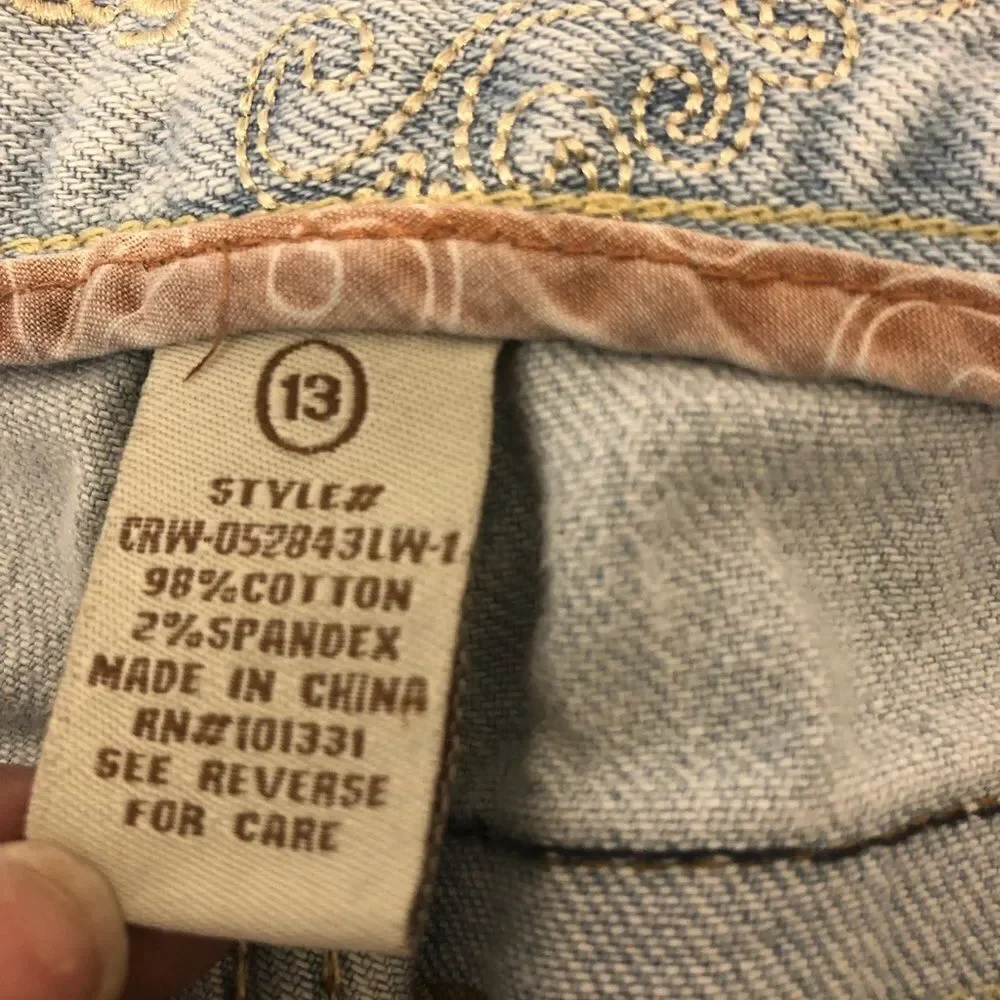 Refuge light denim shorts size 13